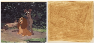 Walt Disney Signed ''Lady and the Tramp'' Print